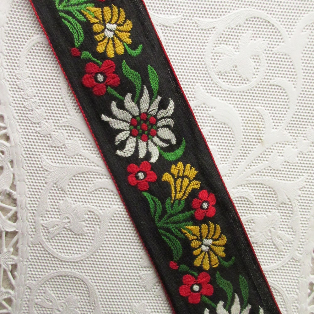 たいち 4枚セット 4 Yards Vintage Japan Jacquard Sewing Ribbon 1-1/2