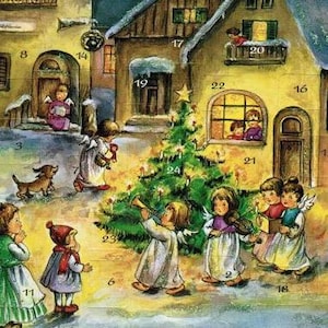 Germany Advent Calendar Christmas Hummel Angels Musical Angel Card Keepsake ADV12288