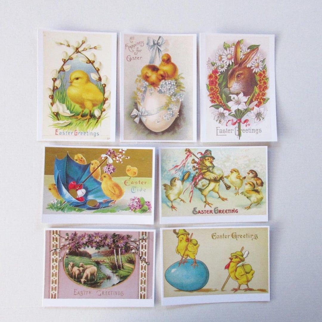 7 Assorted Holland Dutch Postcards Vintage Style Easter Cards Group 1 ...