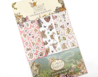 From England Flower Fairy Stickers And Album Set Cicely Mary Barker