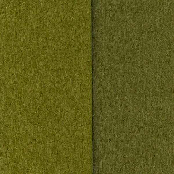 Gloria Doublette Double Sided Crepe Paper For Flower Making Made In Germany Olive And Moss Green  #3343