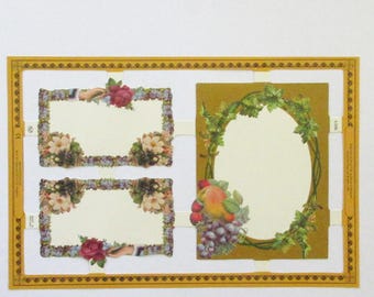From England Vintage Victorian Calling Cards Die Cut Paper Scraps Out Of Print A106