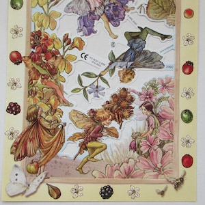England Paper Scraps Lithograph Die Cut Flower Fairies By Cicely Mary Barker S2060 Out Of Print