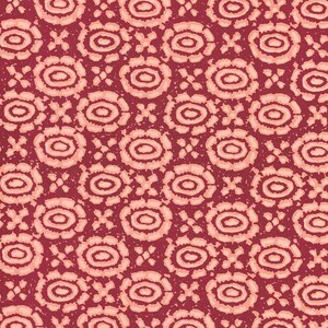 2 Sheets Italian Red Geometricl Print Paper ~ Carta Varese Italy  IPV883Rx2