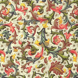 2 Sheets Italian Fruit and Floral Florentine Print Paper ~ Carta Varese Italy  IPF102SM x2