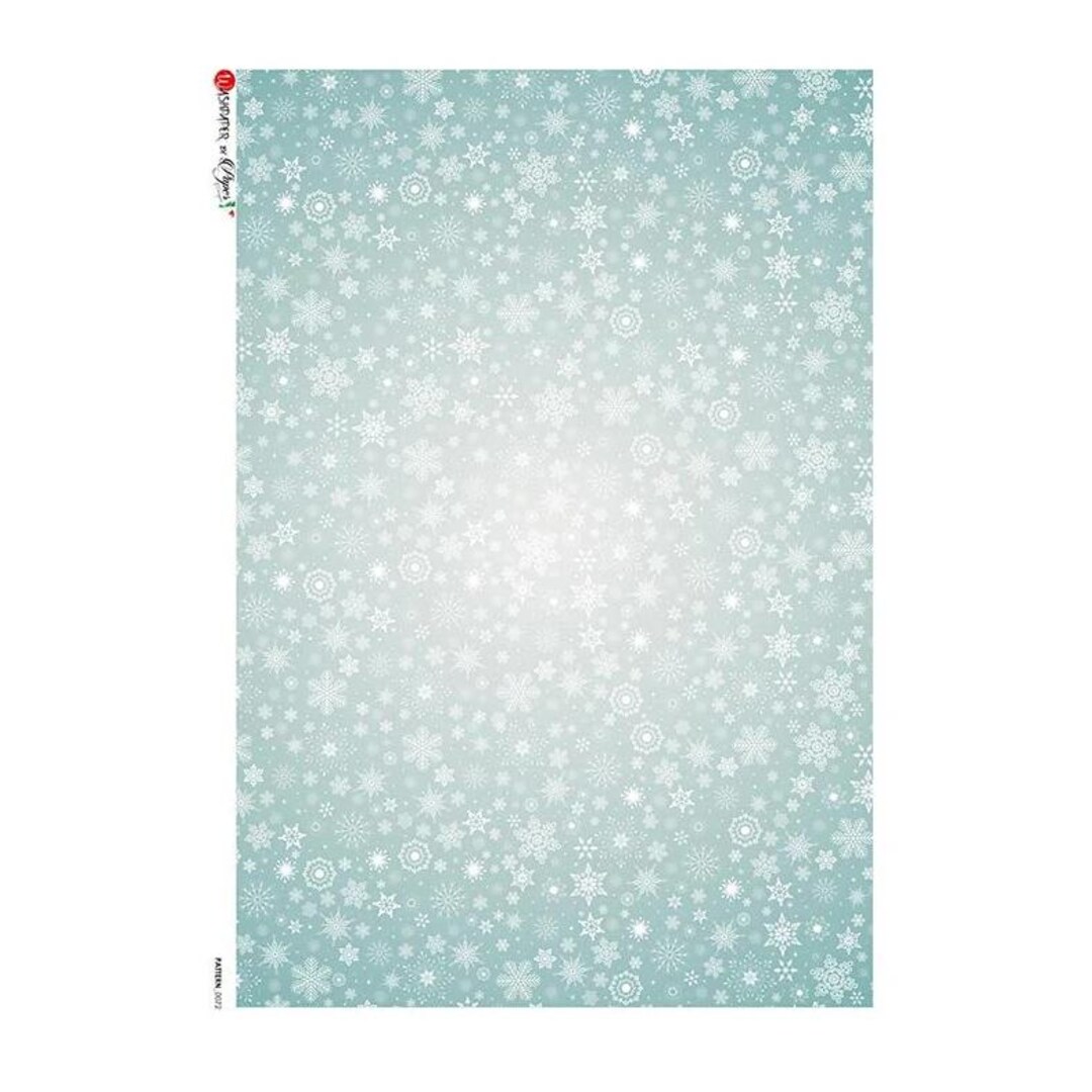 From Italy 2 Sheets Italian Rice Paper Decoupage Stars Snowflakes RCP ...