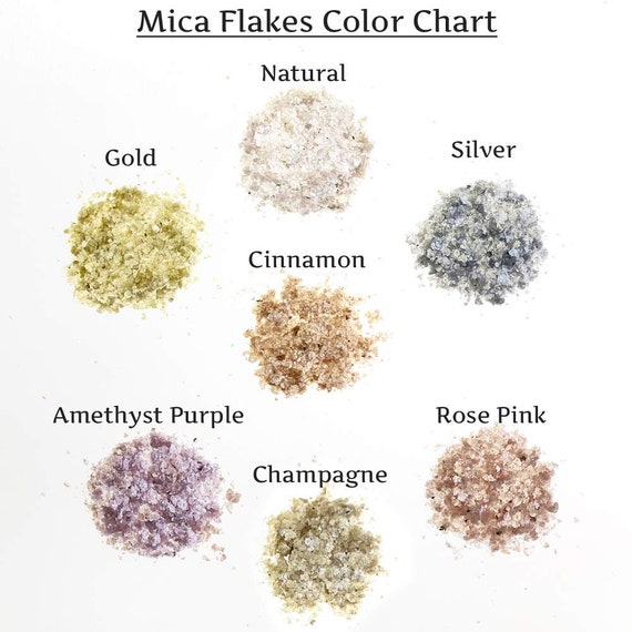 Gold Natural Mica Flakes for Craft Projects Small Flake 2 Oz. MC03 