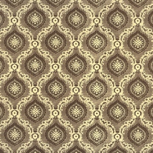2 Sheets Italian Brown Medallions Print Paper ~ Carta Varese  IPV829 x2