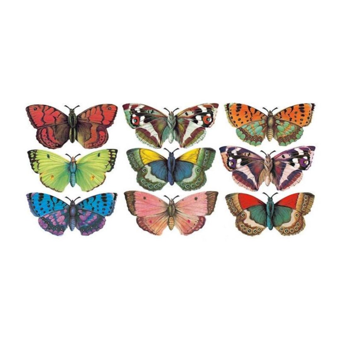 3 Sheets Self Adhesive Butterfly Stickers STKC13 - Etsy