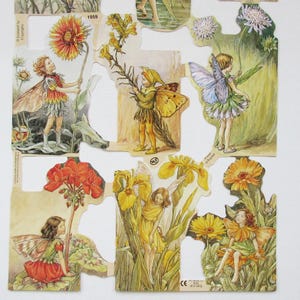 England Paper Scraps Lithograph Die Cut Flower Fairies By Cicely Mary Barker S1959 Out Of Print