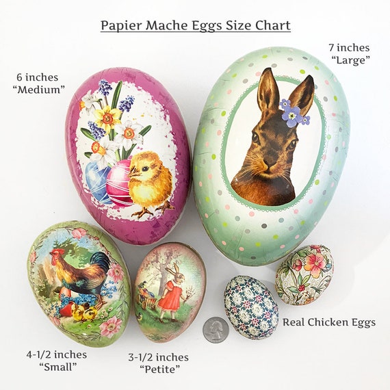  PETER RABBIT EGG BOX 美品 From Germany 4-1/2” New Peter Rabbit Papier Paper Mache Easter Egg