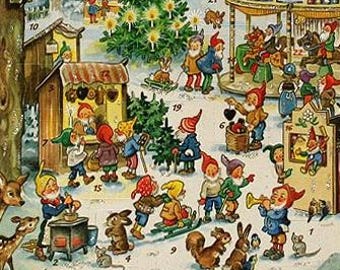 From Germany Advent Calendar Christmas Elf Faire Gnomes ADV10100 SR