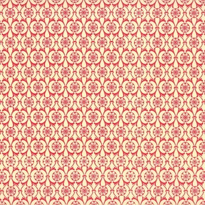 2 Sheets Italian Red Flower Wheel Print Paper ~ Carta Varese Italy IPV840R x2