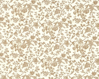 2 Sheets Petite Golden Flowers Print Italian Paper ~ Tassotti Italy IPT627 x2