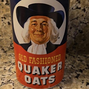 Vintage gammaldags Quaker Oats kakburk