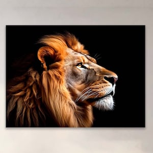 Lion Canvas Print, King African Wildlife Wall Décor, Lion Canvas, Wall Home Decor, Lion Canvas Art, Wildlife Wall Art, Lion Wall Decor,