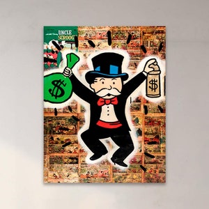 alec monopoly Poster, Entrepreneur Poster, Monopoly Wall Décor, Office Decor Monopoly Print, Modern Art, Monopoly Wall Decor,Monopoly Canvas