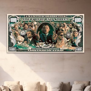 Wolf of Wall Street Canvas Art: Modern Office Decor