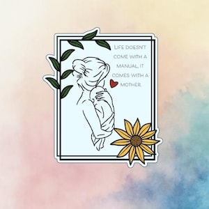 Motherhood sticker, wholesome, laptop sticker, water bottle sticker, notebook sticker, funny gift, for mom