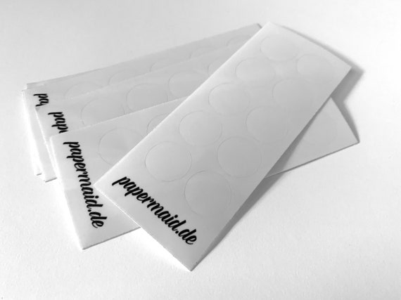 50 St/ück Papierbanderolen Freudentr/änen Taschent/ücher Hochzeit Peony Kraftpapier-Look Banderolen mit Klebepunkte