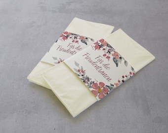 50 stuks tranen van vreugde Zakdoek Banderoles Pink Grey