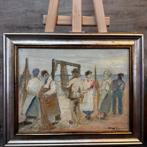 Pintura a óleo sobre tela, assinada