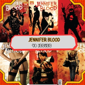 Eine Sammlung digitaler herunterladbarer Comics - &#39;Jennifer Blood&#39; .48 Hefte 2011-2014 | Sofortiger Download