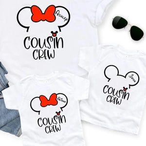 Customized Disneyland Cousin Crew Shirts, Personalized Disneyworld Cousin Squad Shirt, Matching Cousin Trip, D I S N E Y World Custom Name