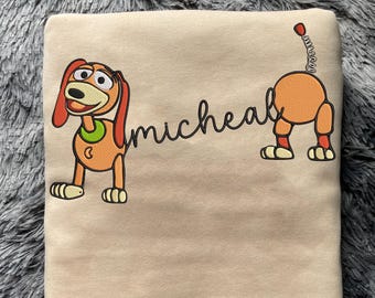 Embroidered Disney Slinky Dog Shirts, Custom Toy Movie Story Slinky Dog Shirt, Personalized Magic Disney Trip Shirt, Disney Family Vacation