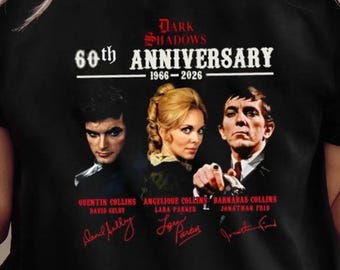 Dark-Shadow 60th Anniversary Shirts, Dark-Shadow Movie Memories Vampire Graphic Shirts, Halloween Gifts for Him, Her, Film Fans