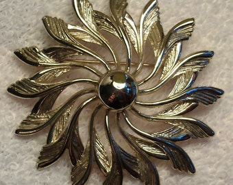 vintage Sarah Coventry « Sunflower » Pin (LIVRAISON GRATUITE)