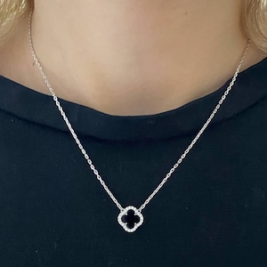 ☆ENGBROX☆ silver925 make wish clover necklace EBNL23044SV make wish clover necklace - ENGBROX | 60% - Asian Fashion