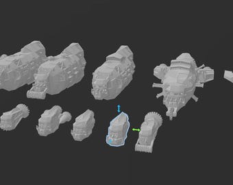 Orkoid STL Fleet Pack: 3D Printing Proxy for Battlefleet Gothic