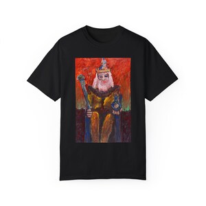 EMEROR TAROT-kaart van Jonathan Herbert origineel schilderij uniseks kledingstuk geverfd T-shirt, kunstenaar Instagram @jherbertartist, draagbare kunst,