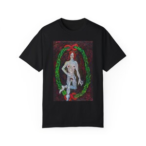 LA CARTA DEI TAROCCHI DEL MONDO di Jonathan Herbert Pittura originale T-shirt tinta in capo unisex, Artista Instagram @jherbertartist, Arte indossabile,