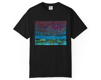Jonathan Herbert Stars Falling Art T-Shirt, Limited Edition Numbered Unisex Tee