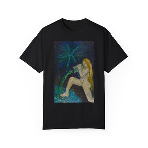 THE STAR TAROT Card di Jonathan Herbert Pittura originale T-shirt tinta in capo unisex, Artista Instagram @jherbertartist, Arte indossabile,