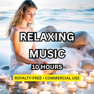 10 uur aan instrumentale ontspanningsmuziek voor meditatie, yoga en spa (vrij commercieel gebruik)