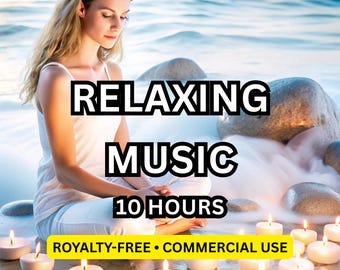 Pacote com 10 horas de músicas instrumentais relaxantes para meditação, ioga e spa (uso comercial livre de royalties)