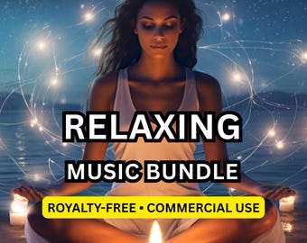 Faixas de música relaxante de 3 horas, isentas de royalties, para meditação, Reiki, spa, sono e estudo | Uso comercial incluído