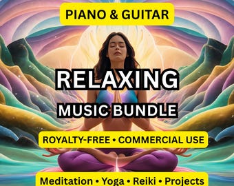 Música instrumental relaxante para piano e guitarra, livre de direitos autorais | Meditação, sono, spa e ioga (uso comercial)