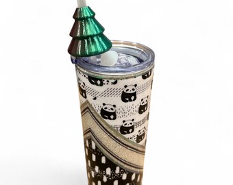 Christmas tree straw topper for 8mm dia straw