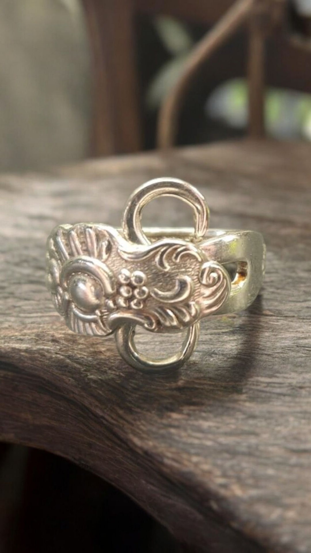 Beautiful Repurposed Silver Plated Spoon Ring - Etsy
