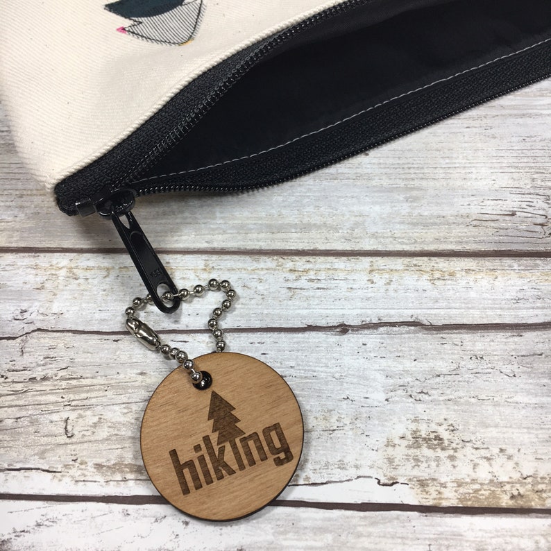 Gift for Girl Hiker Wanderlust Gift Girl Backpacker Hiking Gear Bag with matching Key Chain Outdoor Wedding Adventure Outdoors Hike