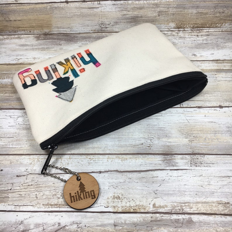 Gift for Girl Hiker Wanderlust Gift Girl Backpacker Hiking Gear Bag with matching Key Chain Outdoor Wedding Adventure Outdoors Hike