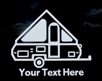 Calcomanía personalizada para autocaravana plegable con estructura en A