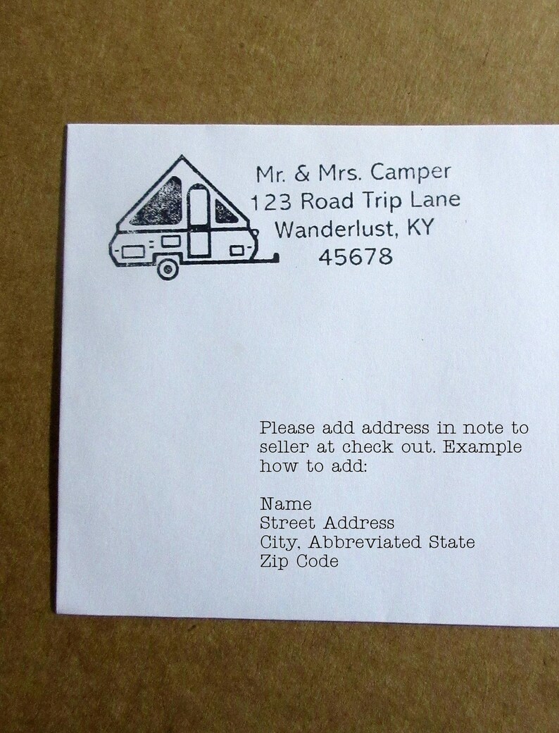 Aframe Stamp Address Stamp Envelope Stamp Return Address Etsy