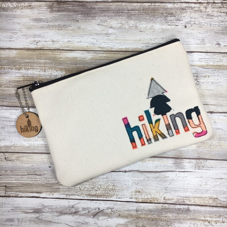 Gift for Girl Hiker Wanderlust Gift Girl Backpacker Hiking Gear Bag with matching Key Chain Outdoor Wedding Adventure Outdoors Hike