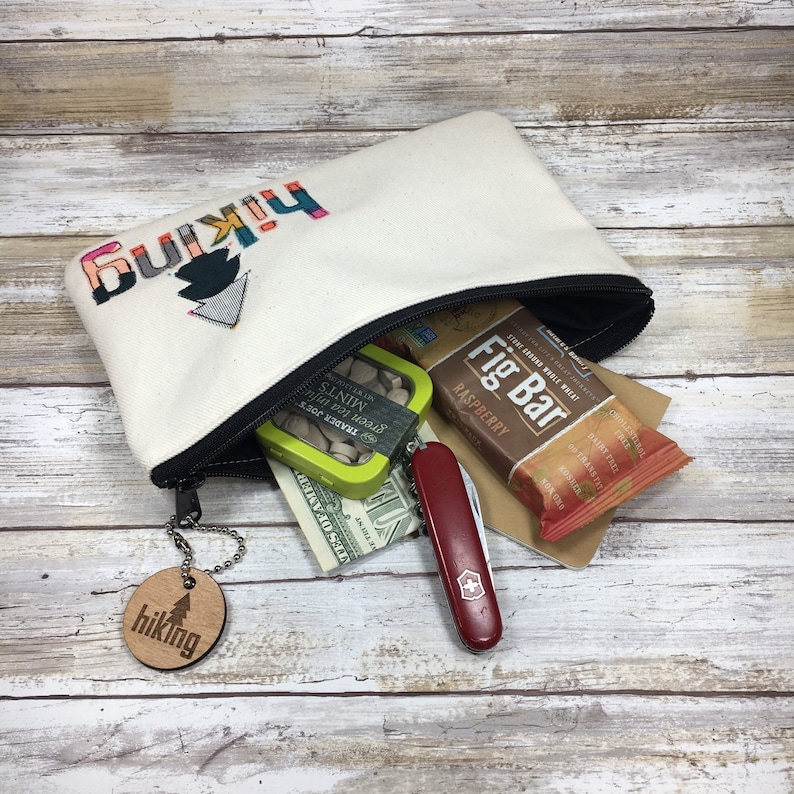 Gift for Girl Hiker Wanderlust Gift Girl Backpacker Hiking Gear Bag with matching Key Chain Outdoor Wedding Adventure Outdoors Hike