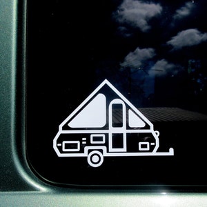 A-Frame Pop Up Camper Decal, A-Frame Car Window Sticker, Folding Camper, Hard Shell Pop Up, A-Frame Travel Trailer, A-Frame Camping Gift